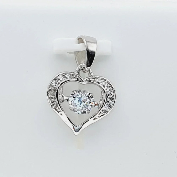 925 Sterling Silver Cubic Zircon Pendant for Women/Girls, US925P1133 - Picture 7 of 7